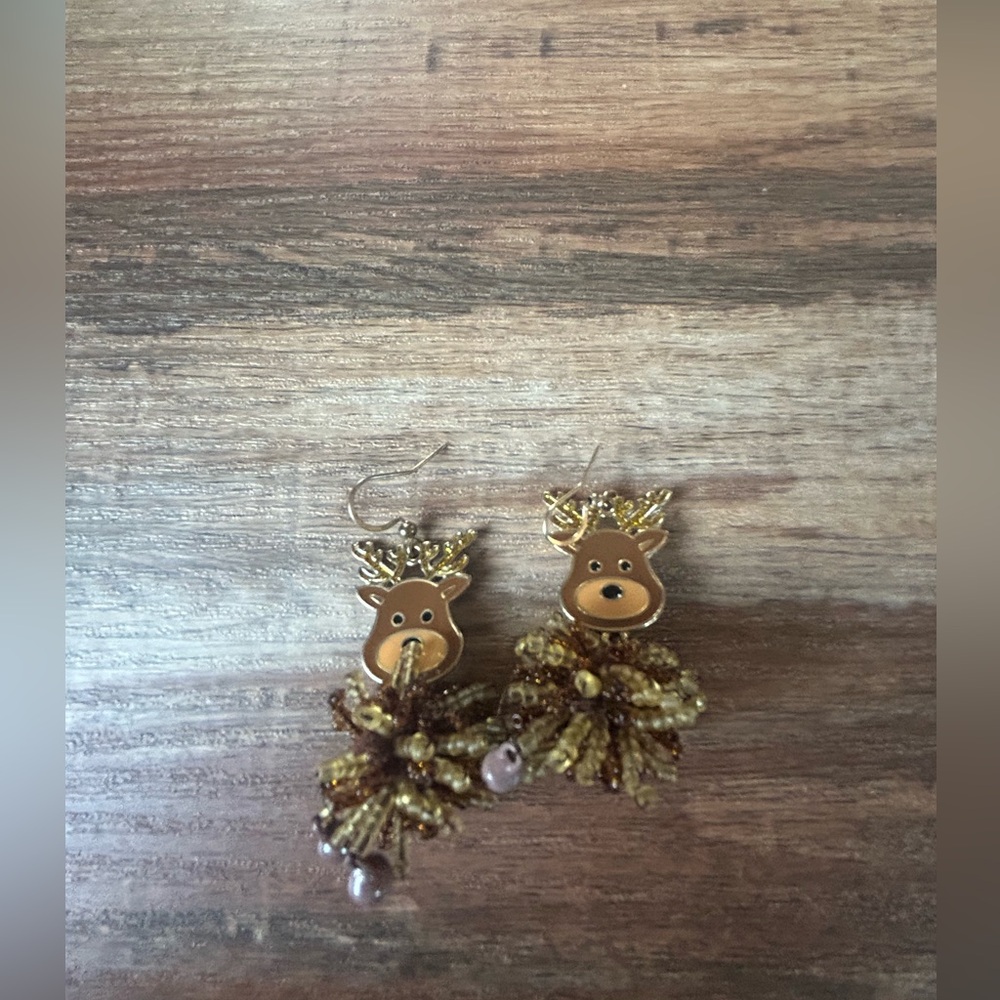 Reindeer Dangle Earrings